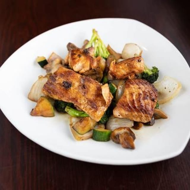 Hibachi Salmon.