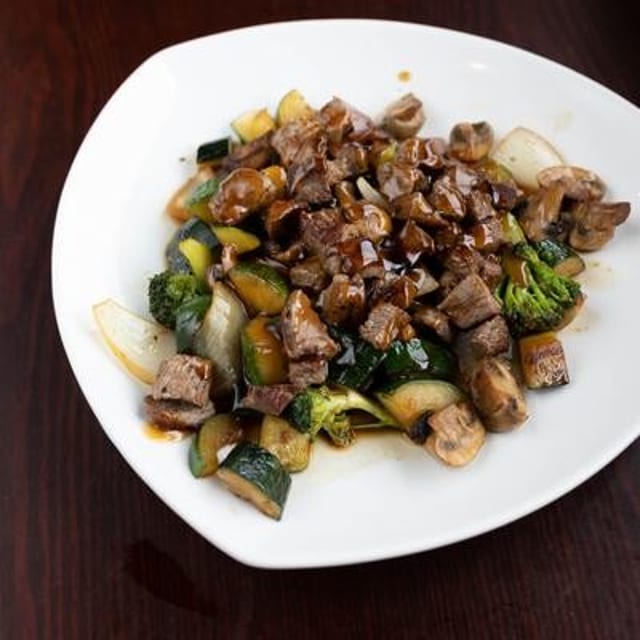 Teriyaki Steak.