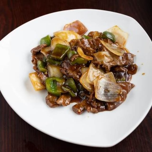 Pepper Steak with Onion.